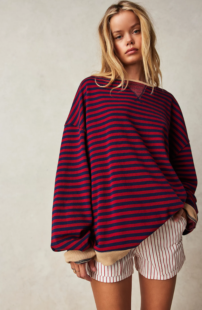 Maya™ - Oversized striped jumper