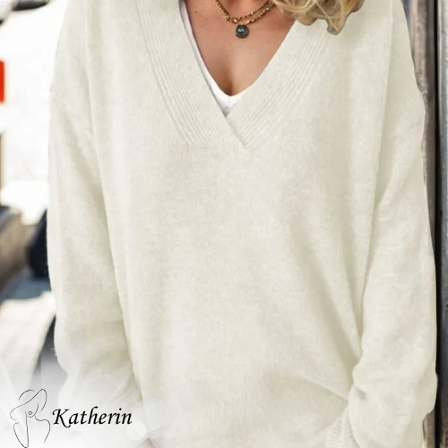 Katherin™ - V-neck jumper