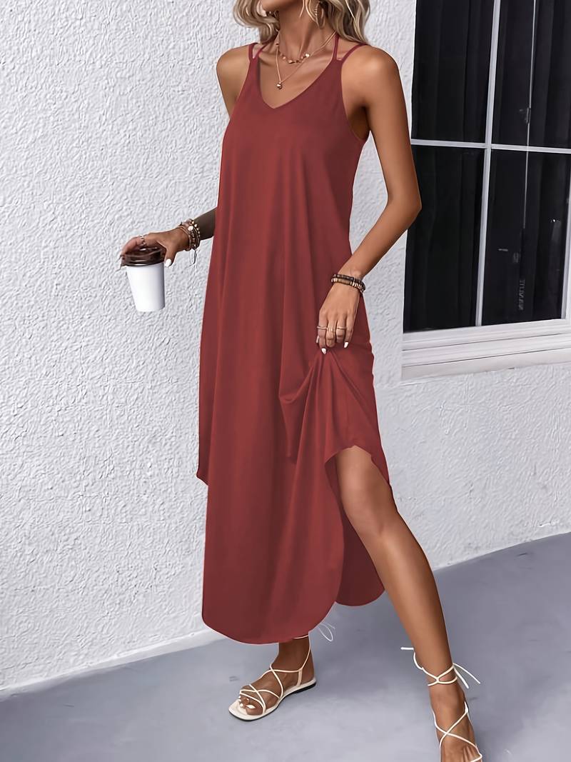 Jane – versatile sleeveless dress with spaghetti straps for summer