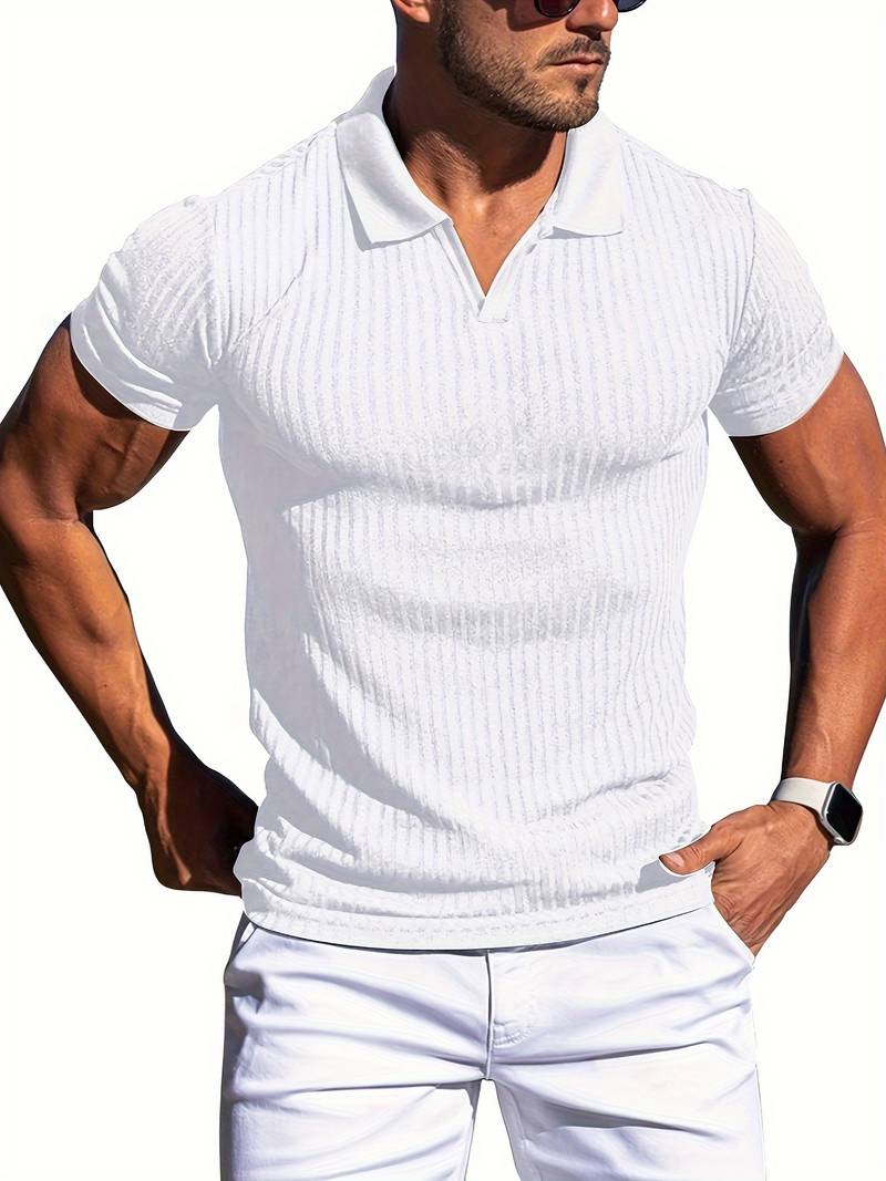 Oliver – slim fit ribbed shirt for men