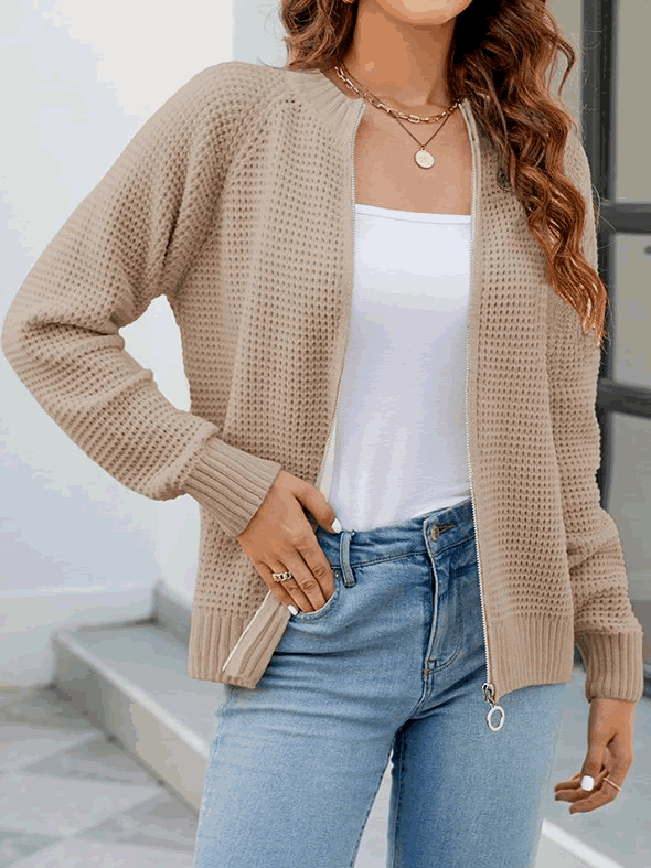 Cathy™ - Waffle Cardigan