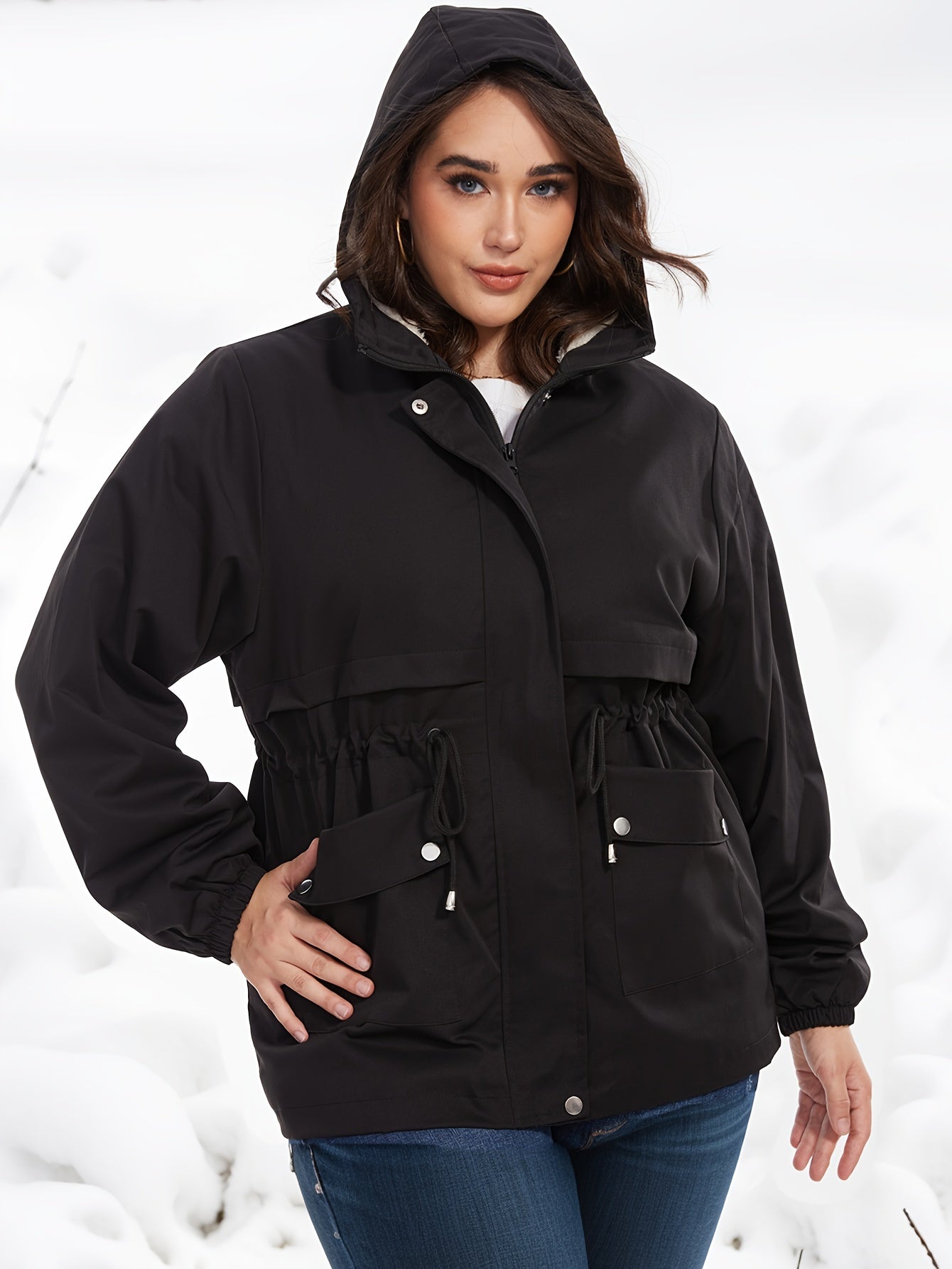 Elegant Warm Parka Winter Jacket with Hood for Women | Ideal for Winter