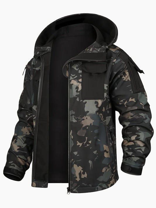 Tactical Fleece Lined Outdoorjacket Windproof Thickened Outdoor Coat For Men | Perfect for Winter Activities