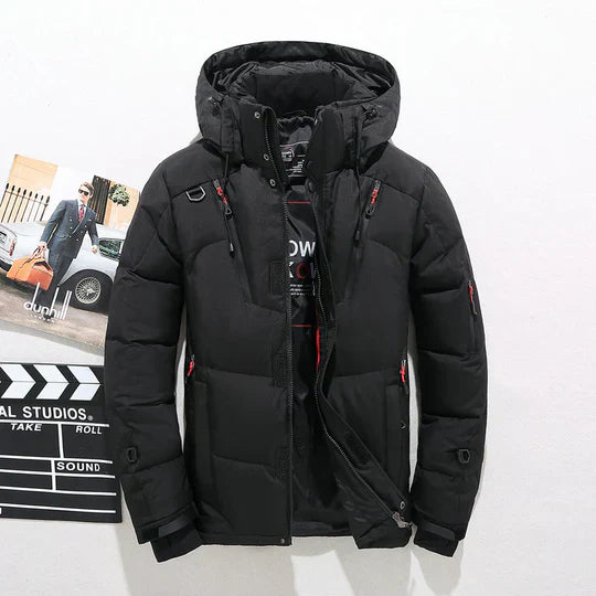 Modern and stylish men's winter coat