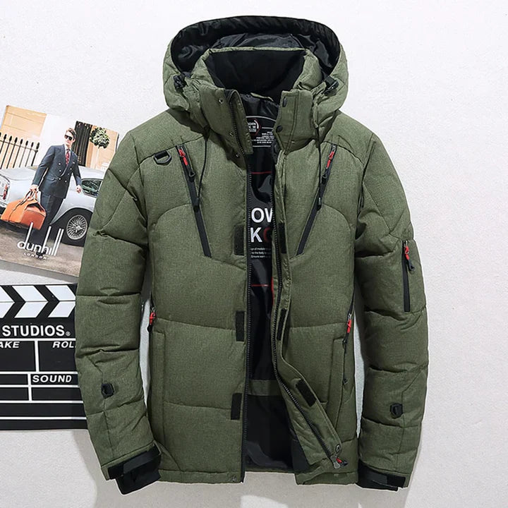 Modern and stylish men's winter coat