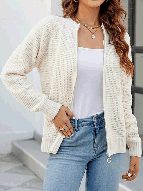 Cathy™ - Waffle Cardigan