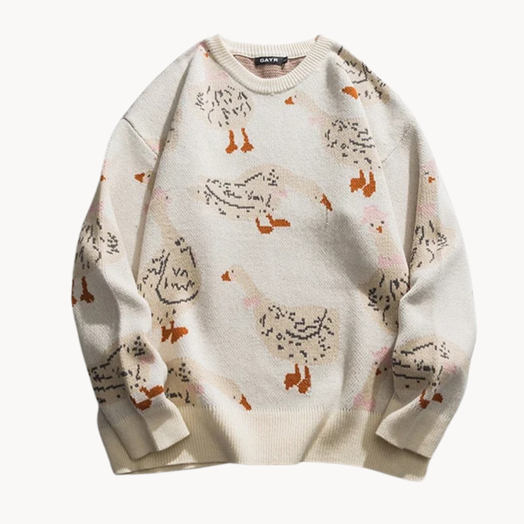 Marshland - playful casual women's sweatshirt with print design