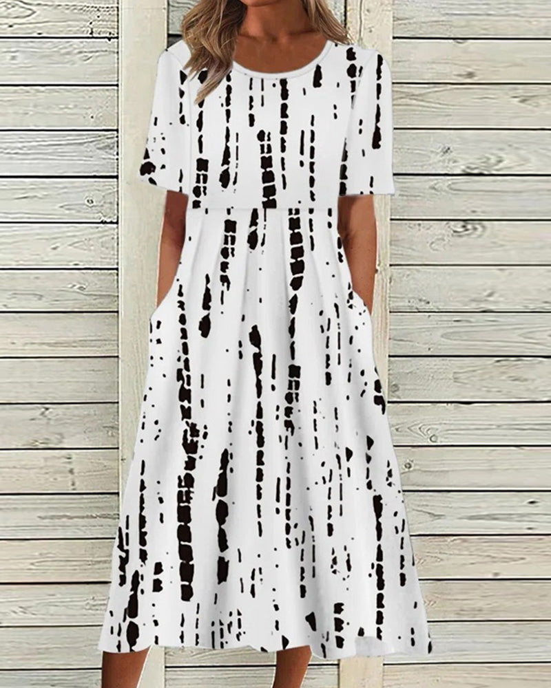 Printed-dress-with-short-sleeves-Leana