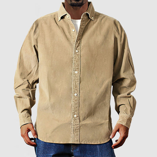 Vox | classic beige corduroy overshirt