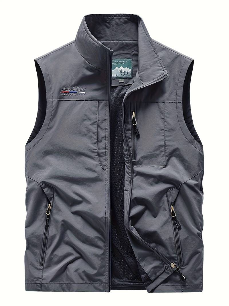 Aristide - men's cargo vest with zip pockets