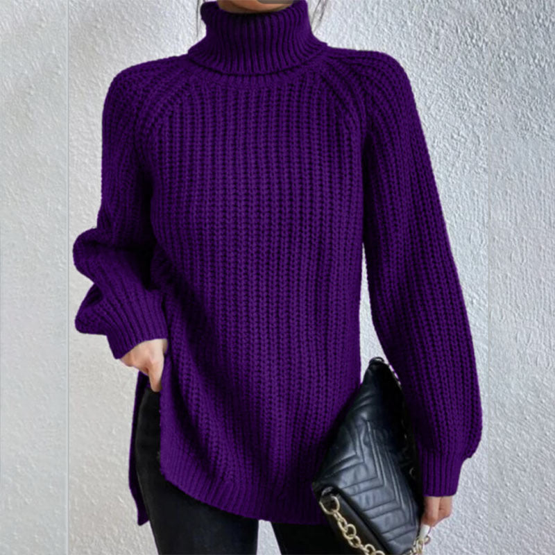 Rosella™ - High Neck Knitted Sweater