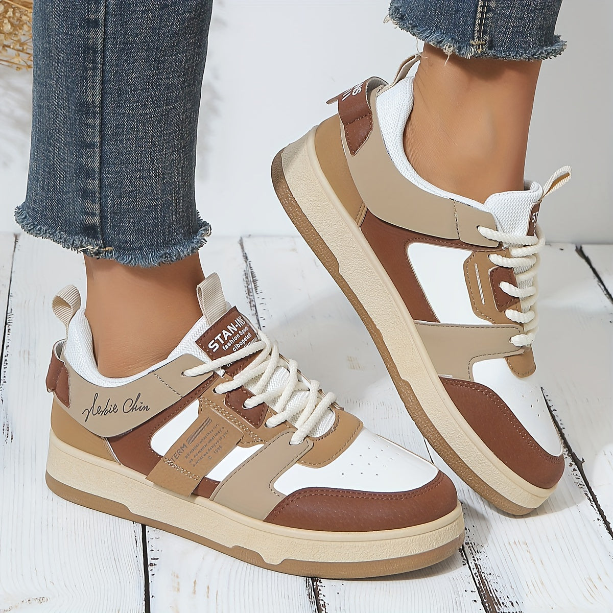 Stylish Colorblock Trendy Sneakers for Women | Perfect for Casual Days