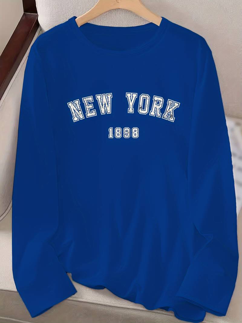 Ava – crew neck t-shirt with new york print