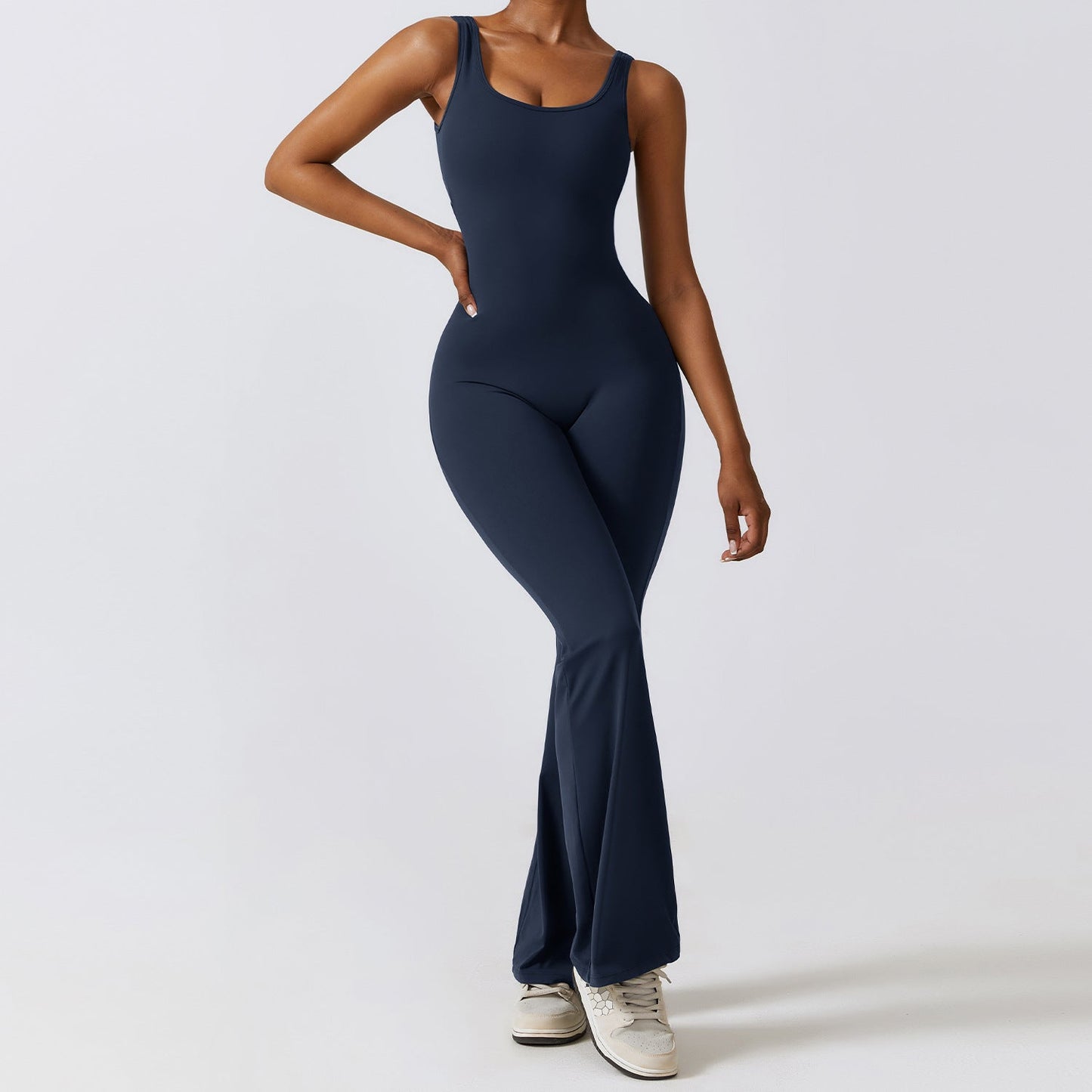 Lutiqe - Scrunch Butt Flare Jumpsuit