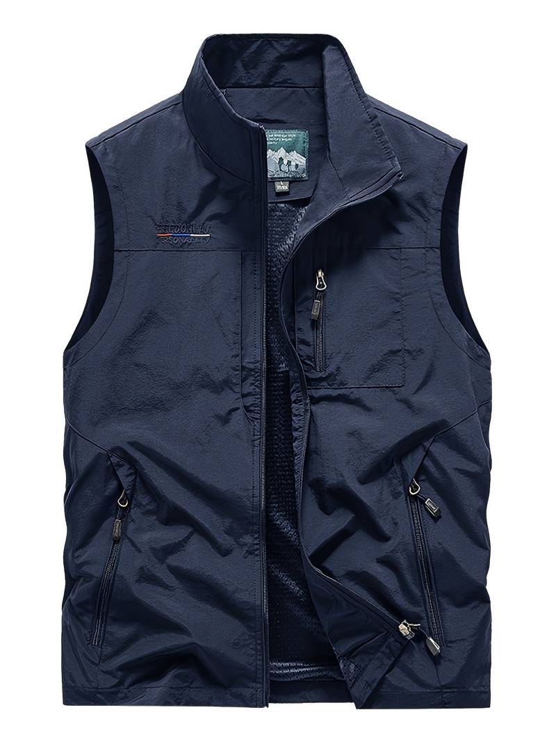 Aristide - men's cargo vest with zip pockets