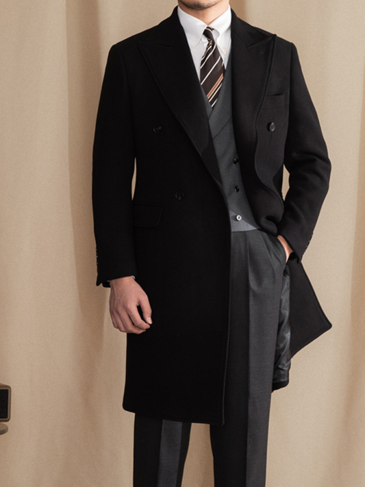 Wool Blend Chesterfield Overcoat