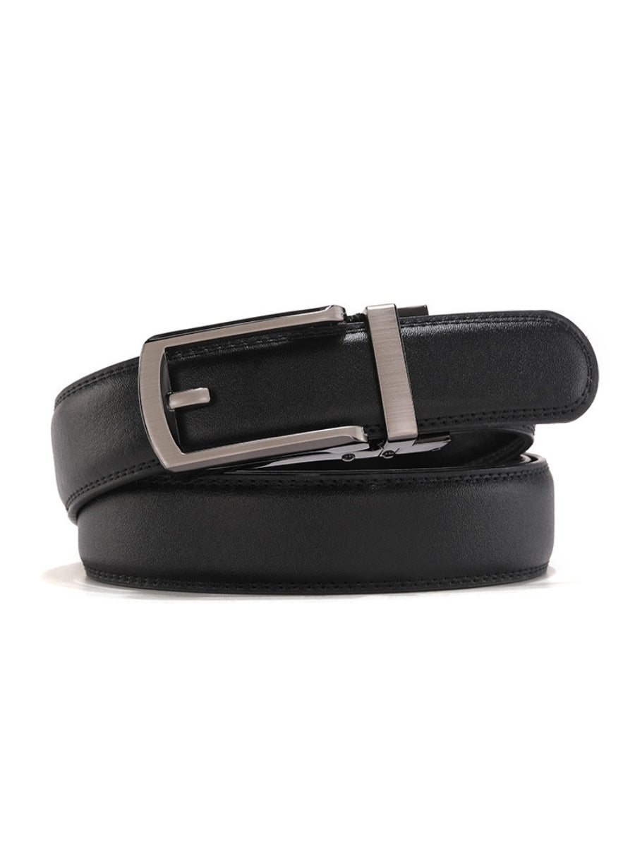 Leather Belt with Automatic Buckle