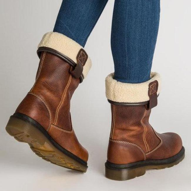 Uma - foldable leather women's boots