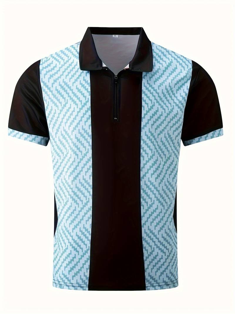 Liam quarter zip color blocked golf shirt