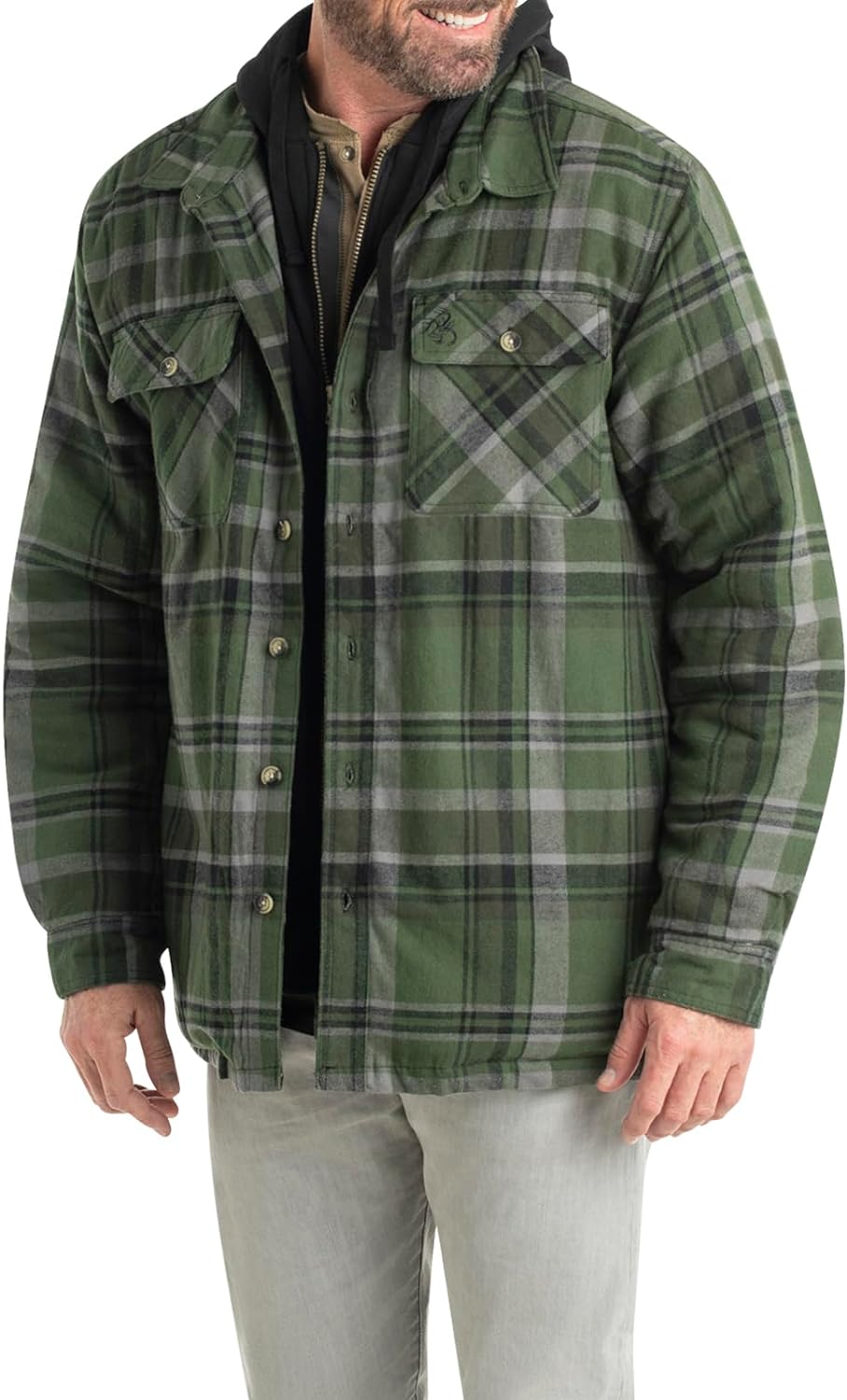 Wolf | Hooded Flannel Jacket