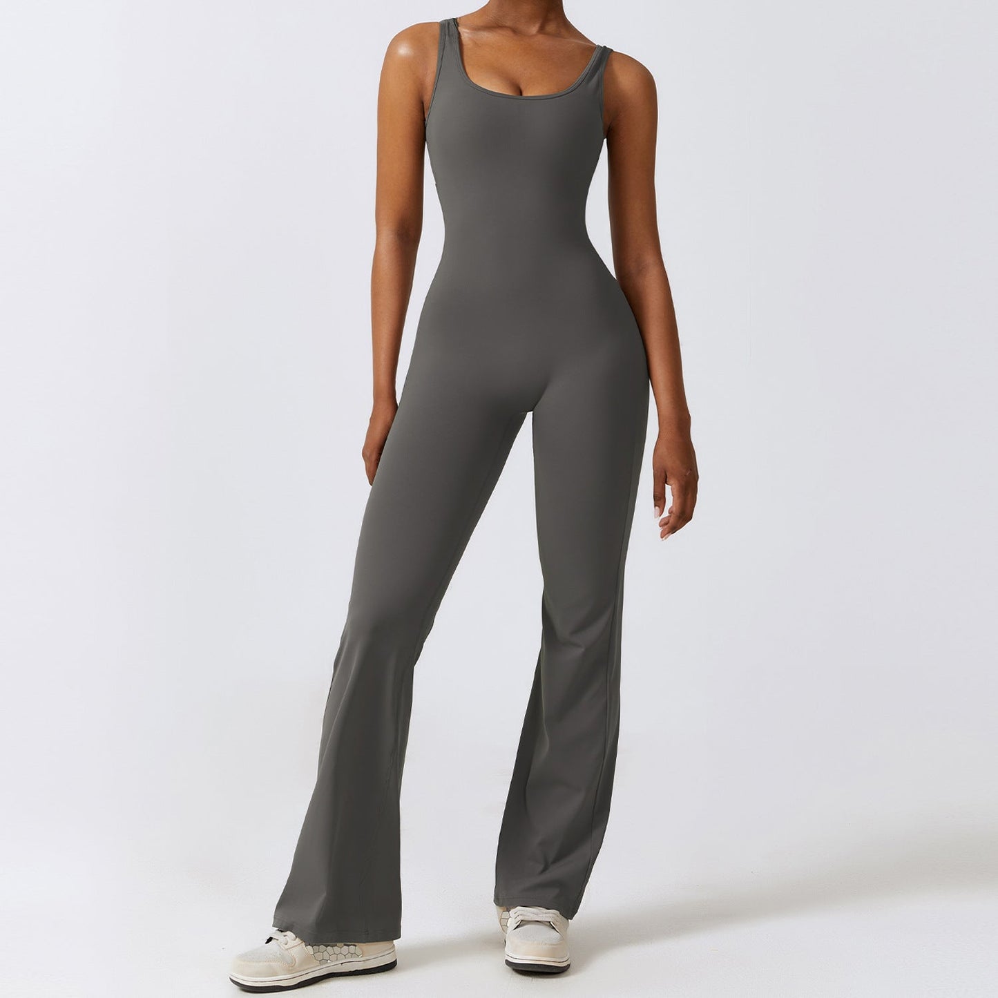 Lutiqe - Scrunch Butt Flare Jumpsuit