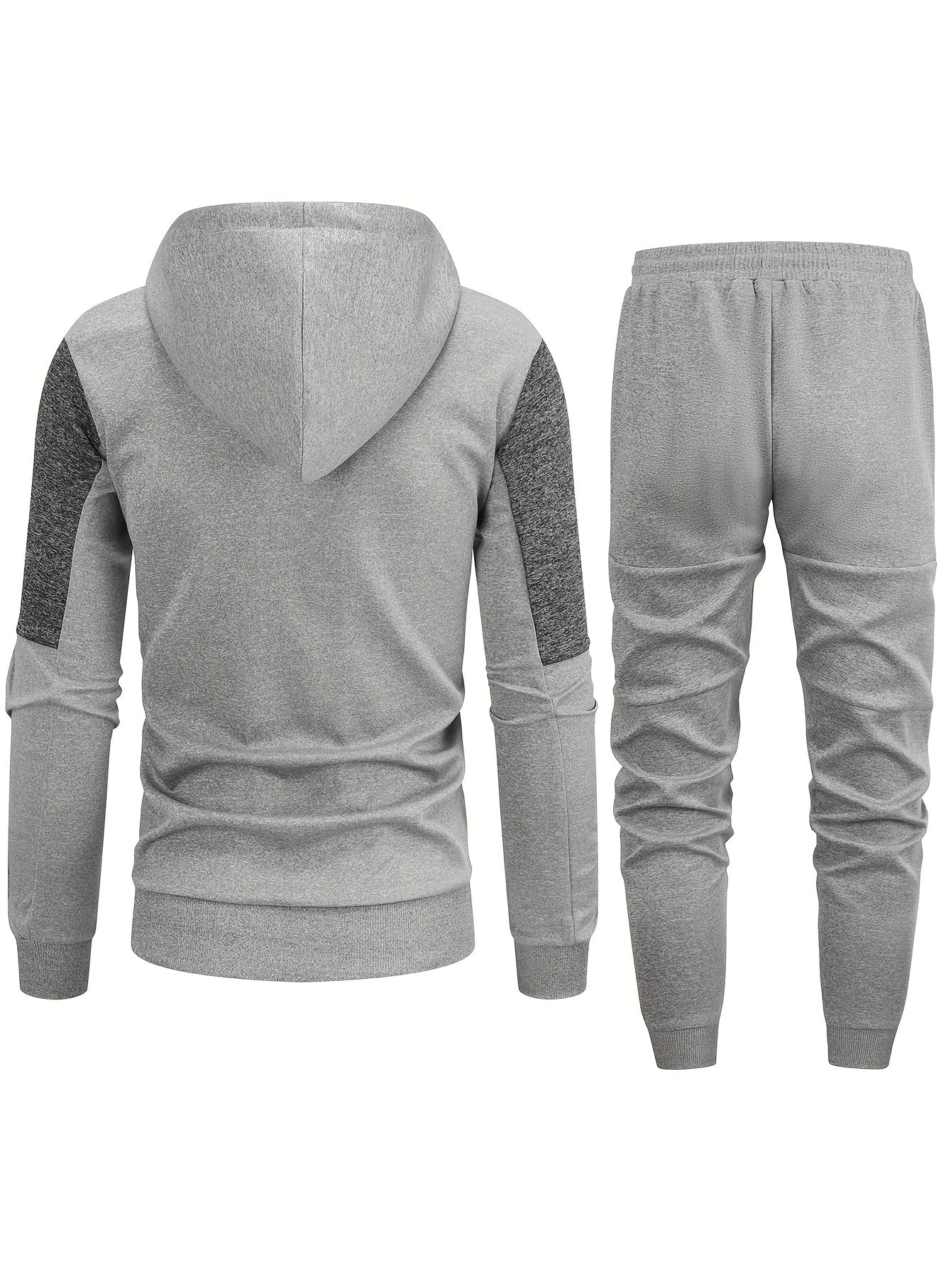 Casual Full Zip up Hoodie and Jogging Pants Tracksuit for Men | Ideal for Autumn