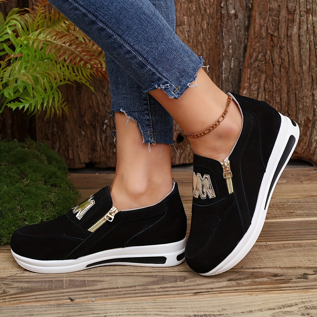 Elegant Fashion Wedge Sneakers for Women | Perfect for Everyday Wear