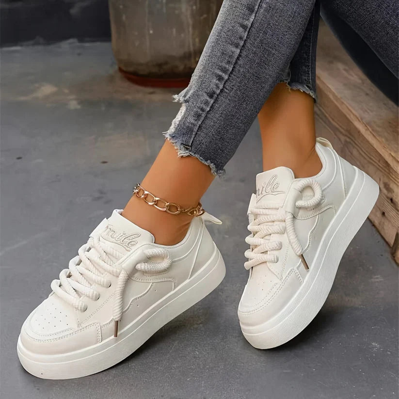 Casual Solid Color Sneakers for Women | Perfect for Everyday Wear