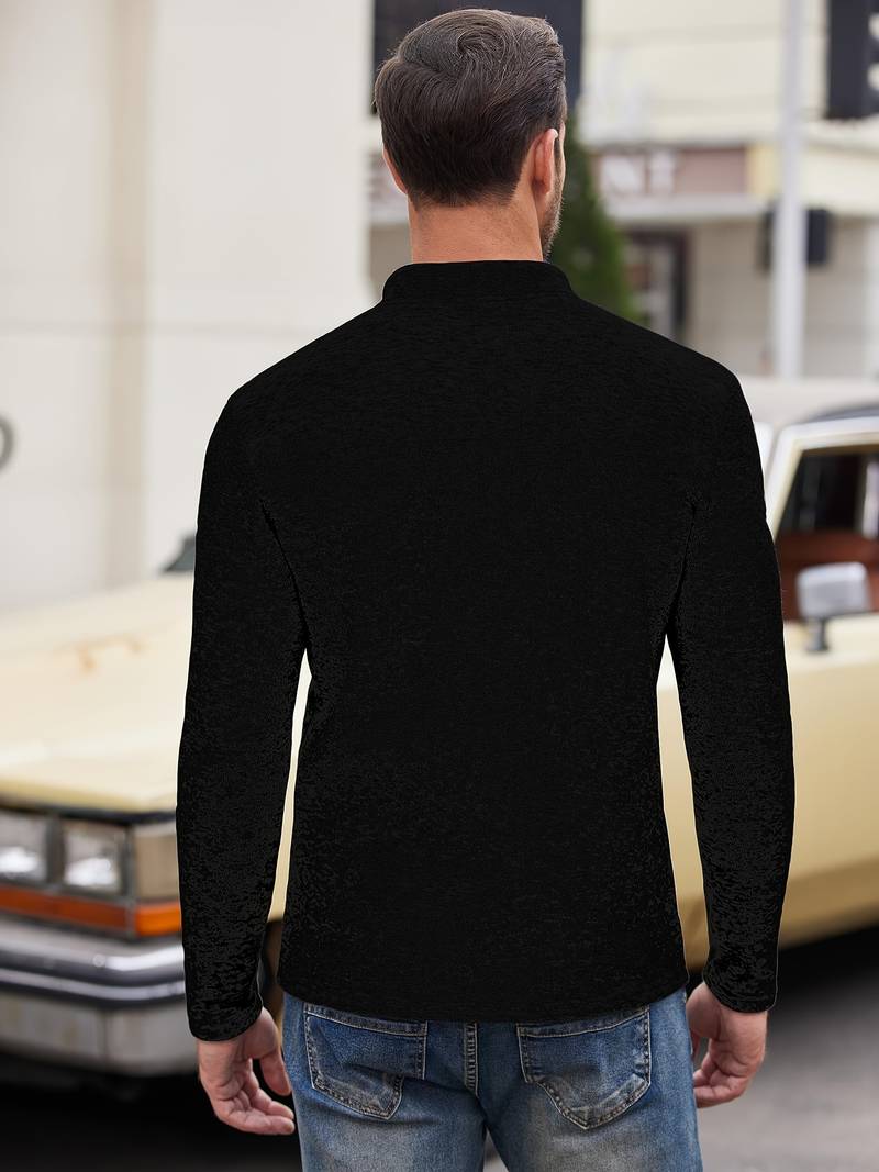 Alexander – casual long-sleeved t-shirt with chest pocket