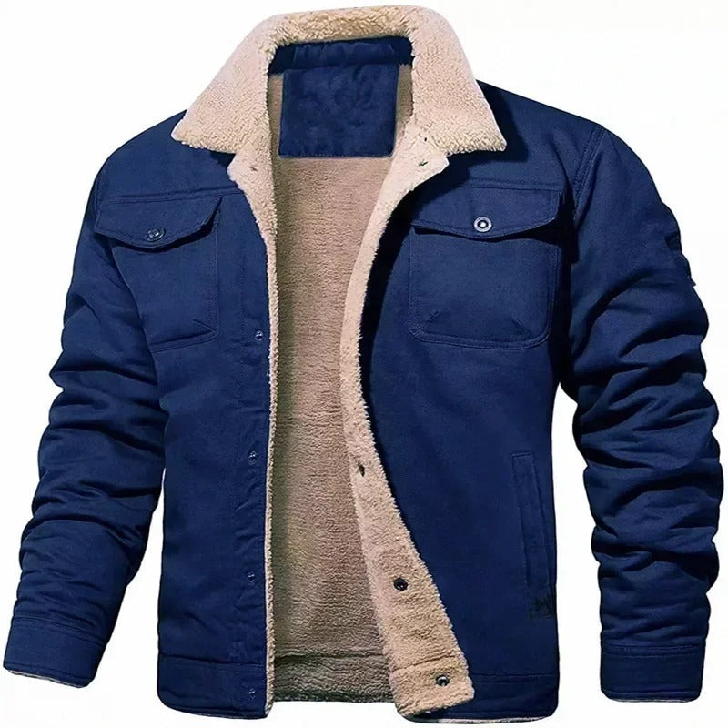 Casual Bomber Jacket with Wool for Men | Ideal for Everyday Wear