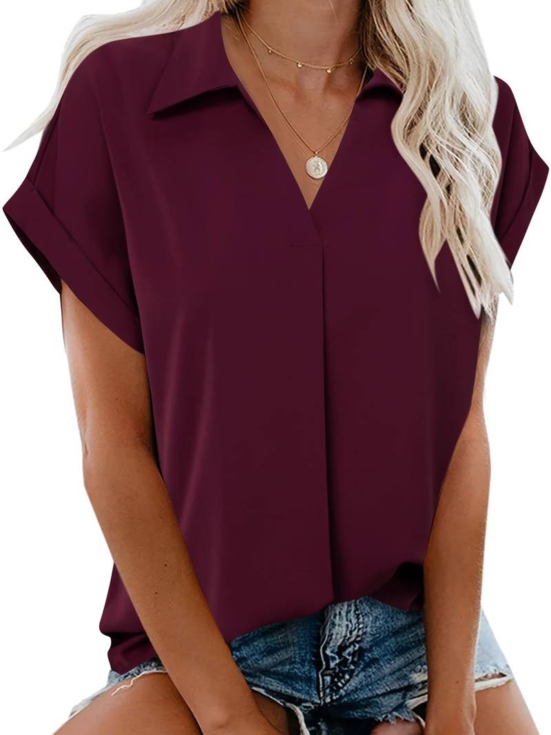 Claire - casual turn down collar summer shirt