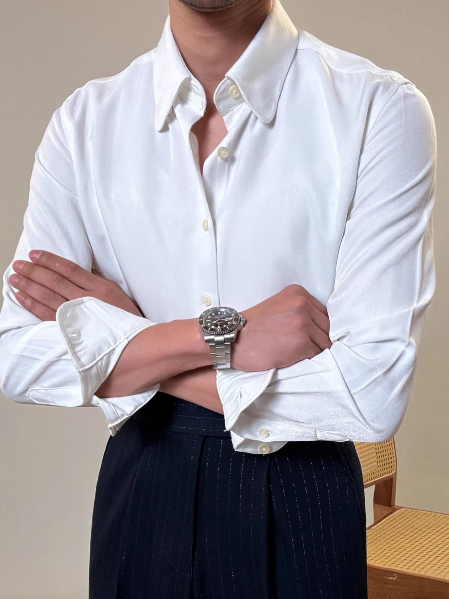 Business Round Collar Wrinkle-Free Shirt