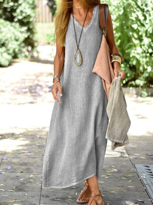 Linen maxi dress - airy & pure elegance