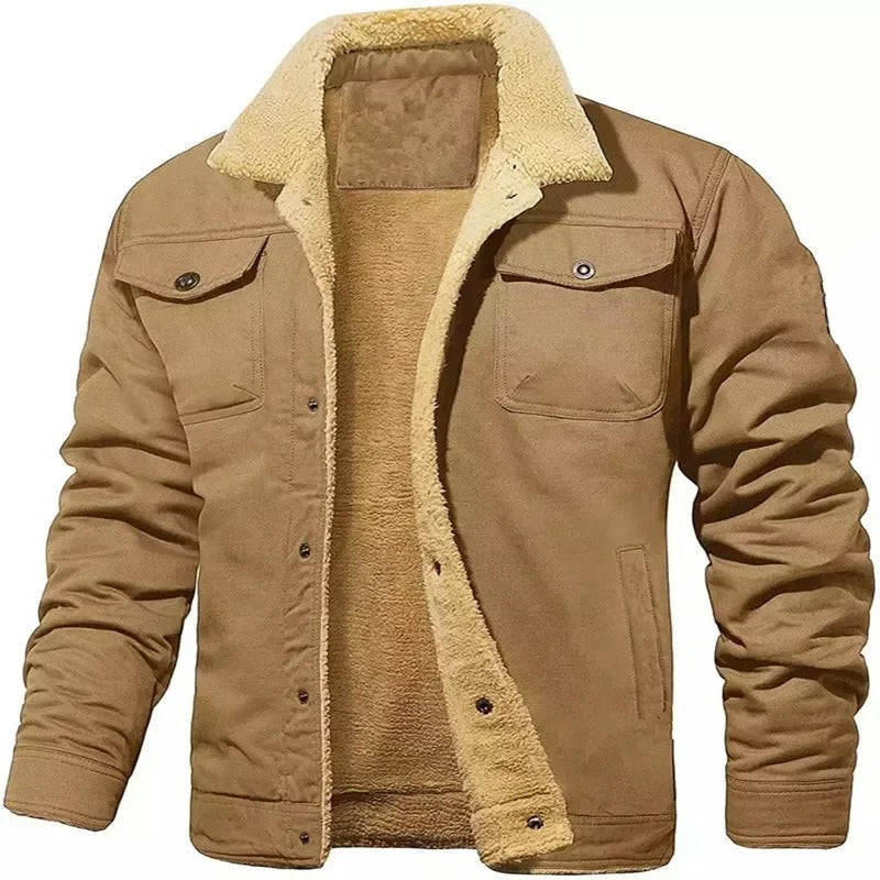 Casual Bomber Jacket with Wool for Men | Ideal for Everyday Wear