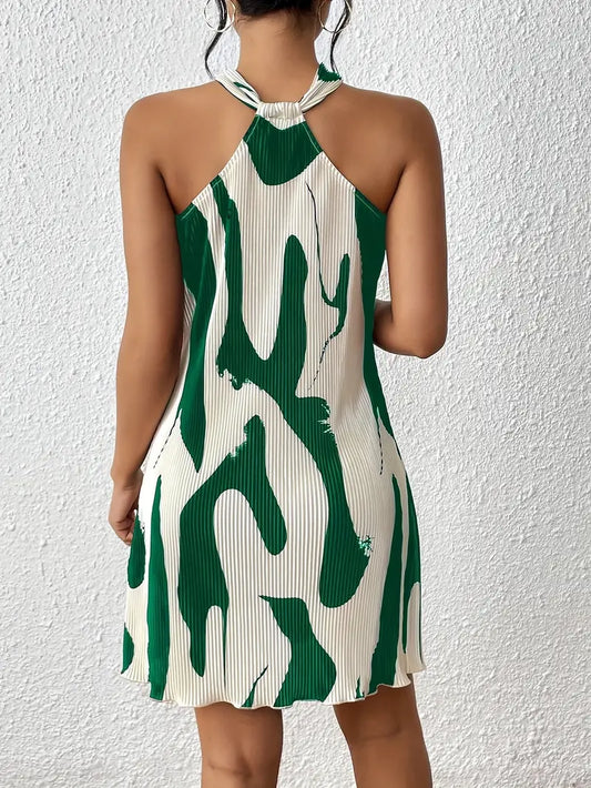 Penelope – sleeveless dress with all-over print