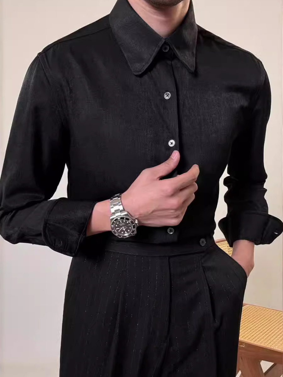 Business Round Collar Wrinkle-Free Shirt