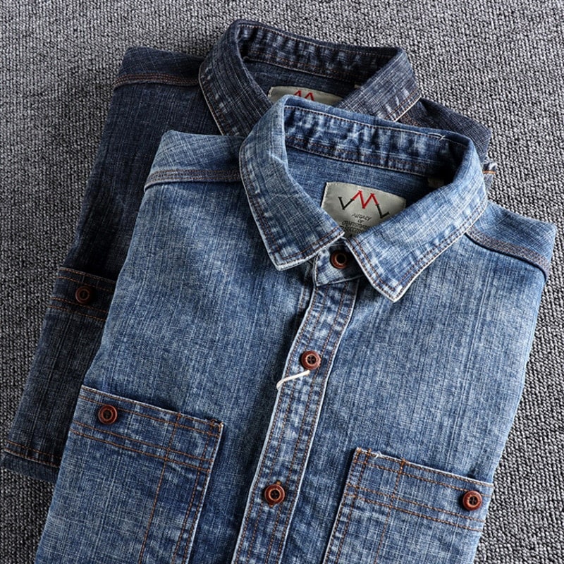 80s Retro Denim Shirt