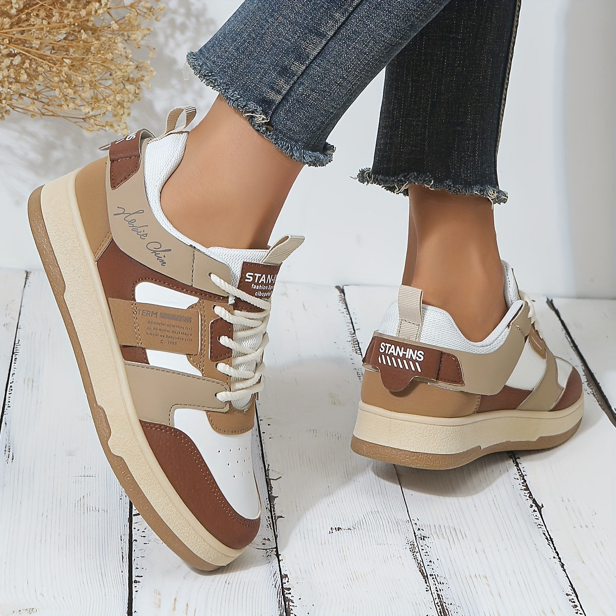 Stylish Colorblock Trendy Sneakers for Women | Perfect for Casual Days