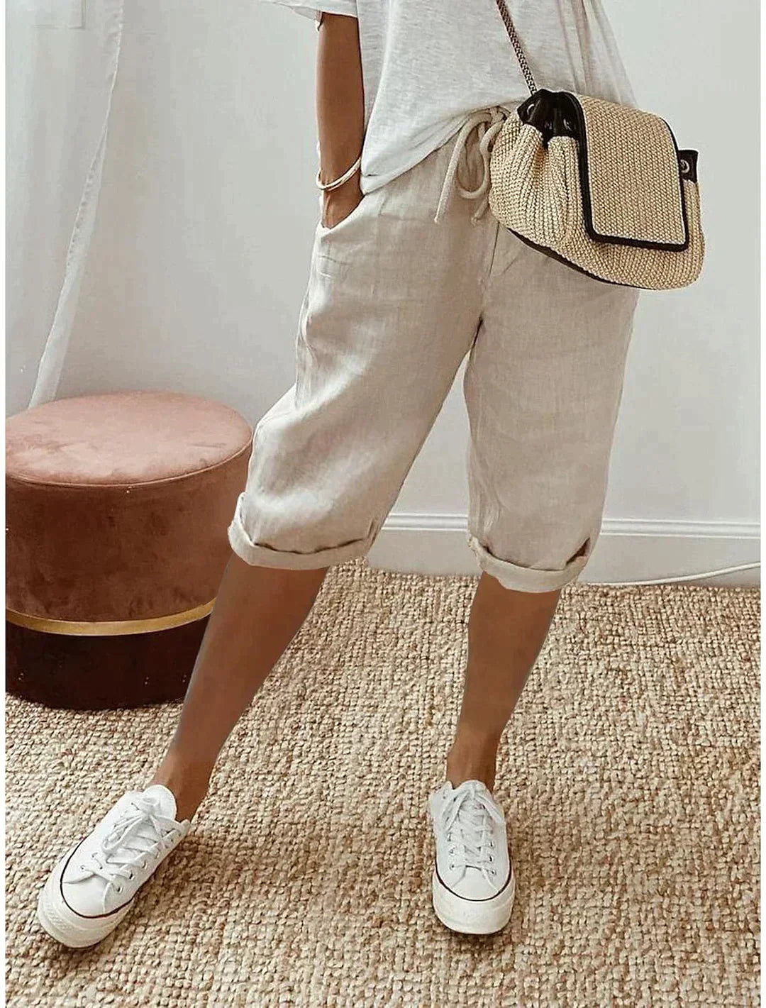 Casual and stylish linen trousers