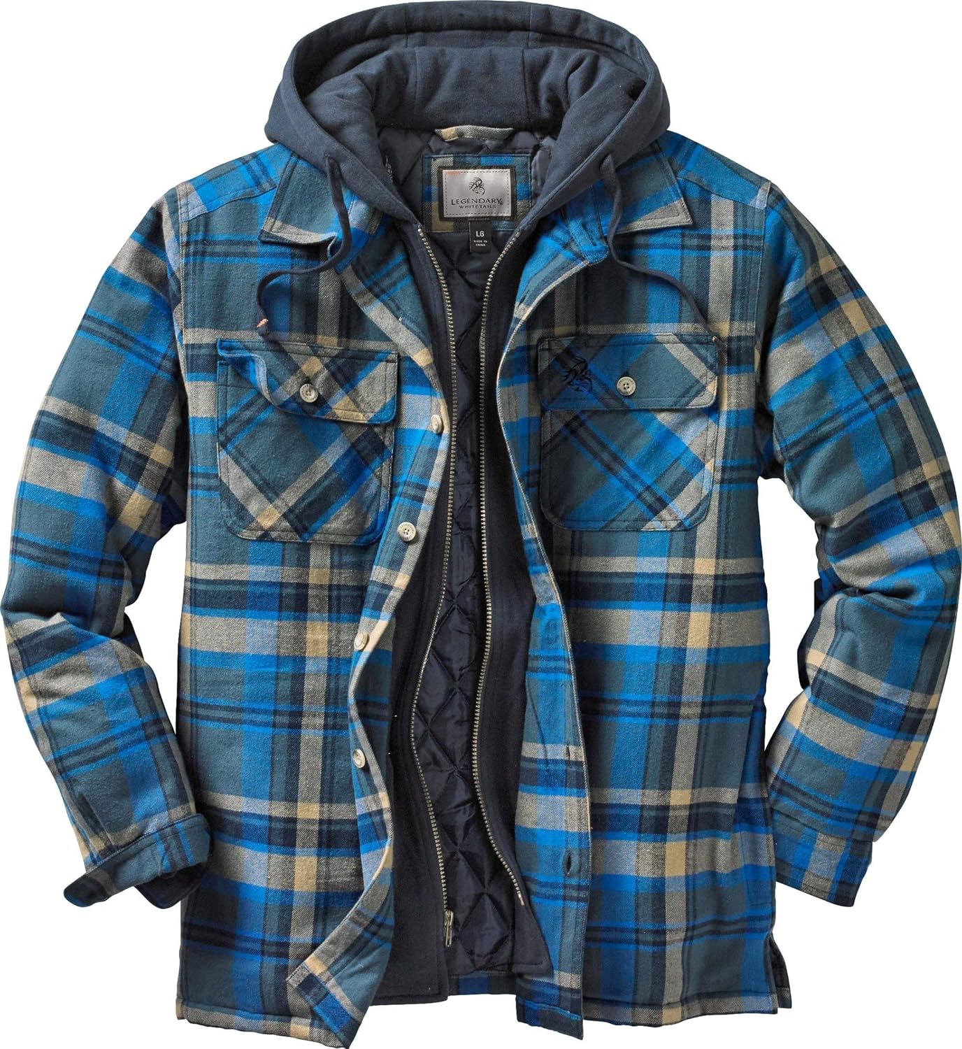 Wolf | Hooded Flannel Jacket