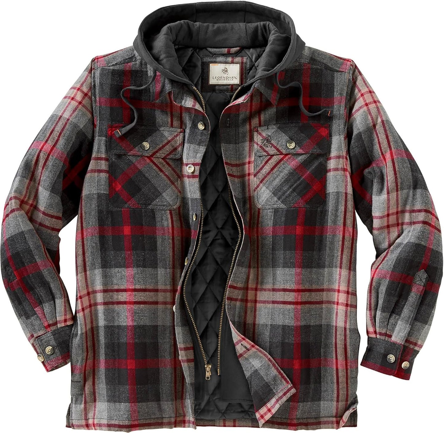 Wolf | Hooded Flannel Jacket