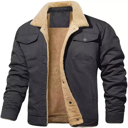 Casual Bomber Jacket with Wool for Men | Ideal for Everyday Wear