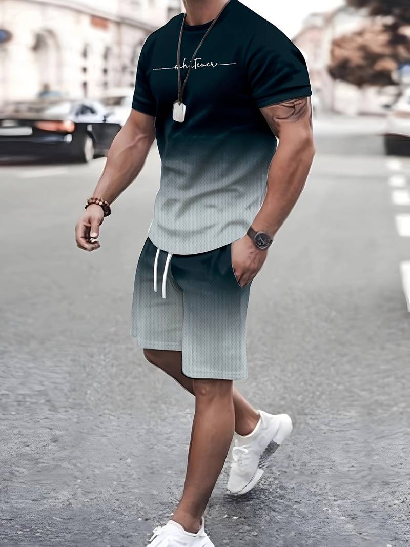 Richard – short sleeve crew neck t-shirt and shorts