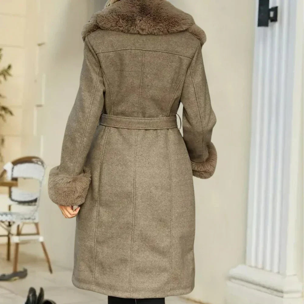 CHRISTINE - stylish plush coat for women