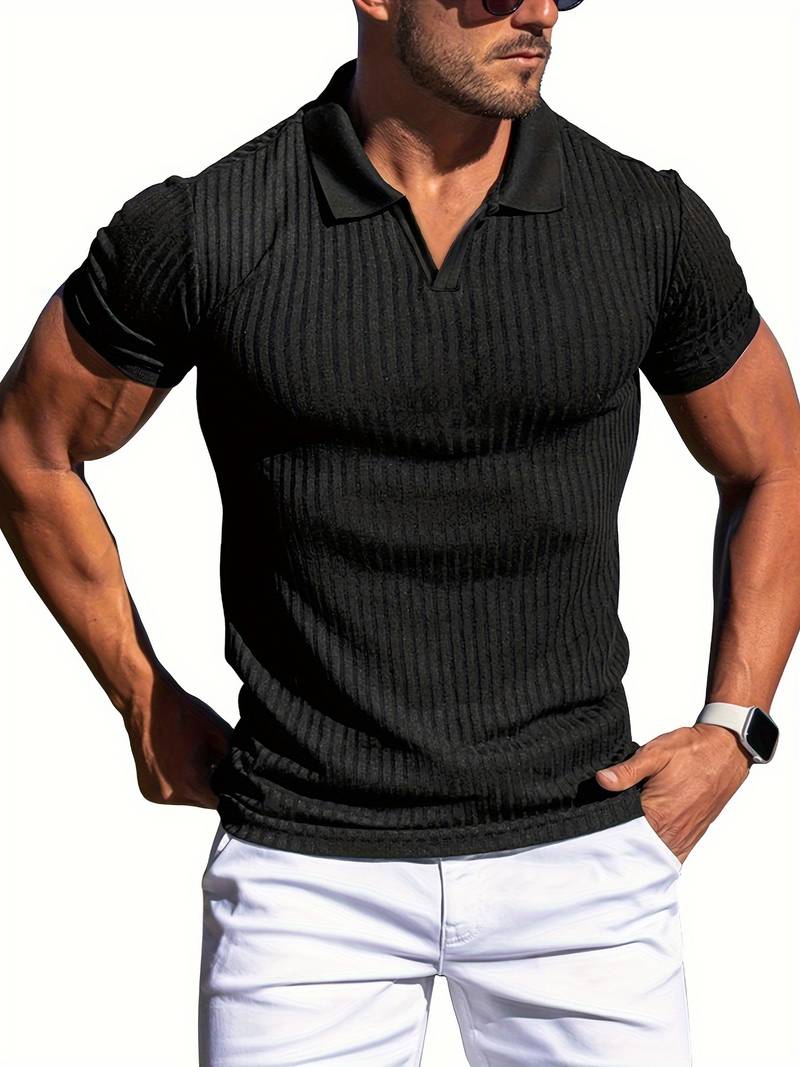 Oliver – slim fit ribbed shirt for men