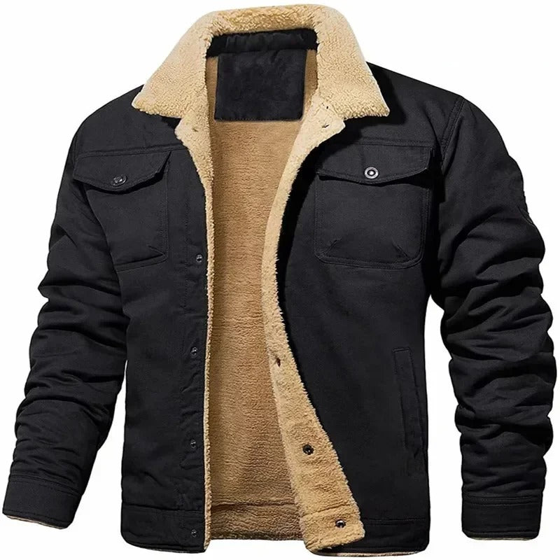 Casual Bomber Jacket with Wool for Men | Ideal for Everyday Wear