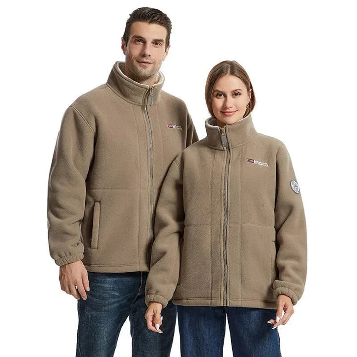 Windproof and comfortable fleece jacket for men