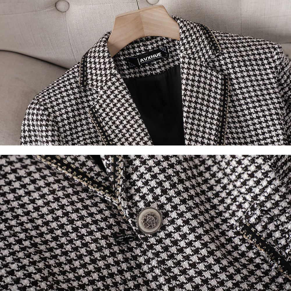 Adeline Plaid Formal Blazer