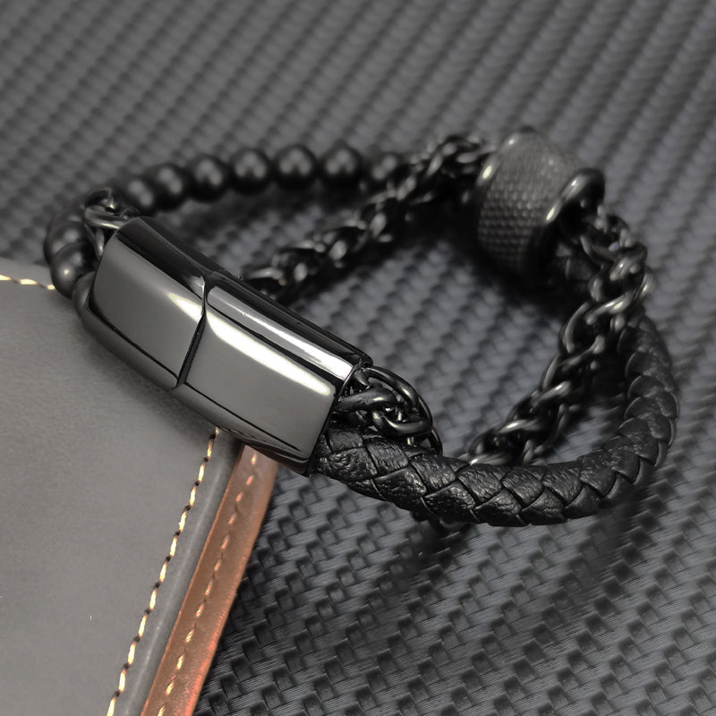 Aston Multilayer Leather Bracelet