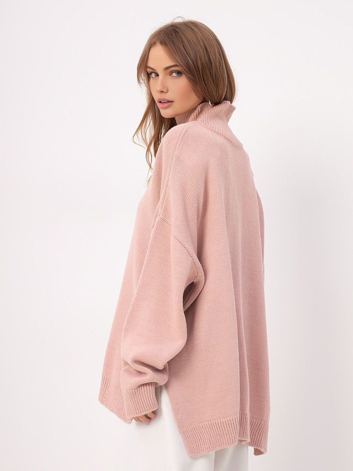 Margaux™ - High Neck Pullover with Oversized Opening